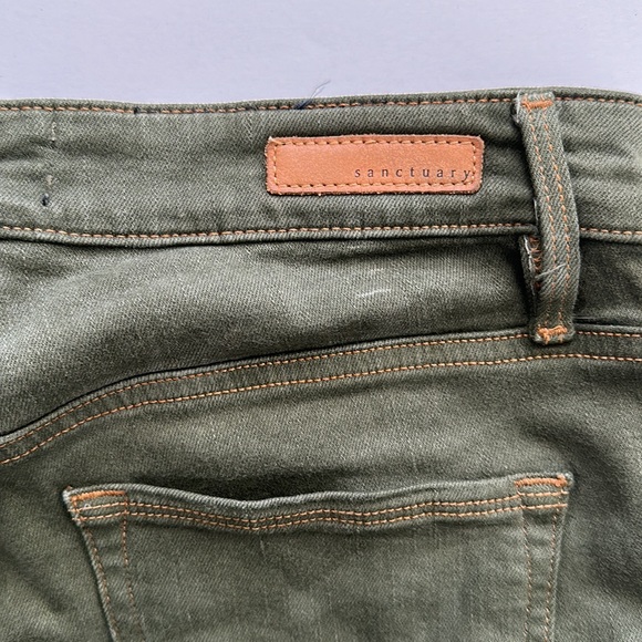 SANCTUARY DENIM Social Ankle Skinny Standard Rise Camo Print Green Sz. 28 / 6 - Picture 13 of 13